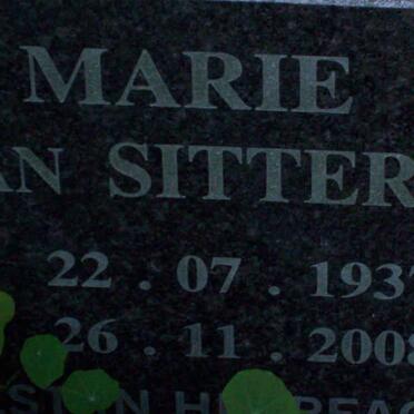 SITTERT Marie, van 1937-2008