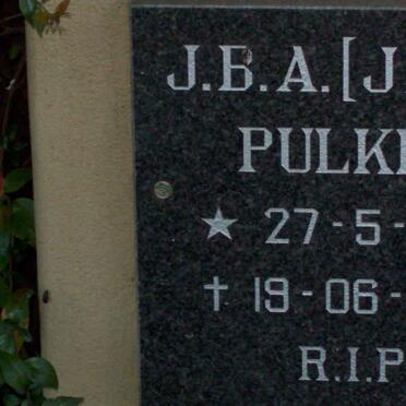 PULKER J.B.A.  1927-2001