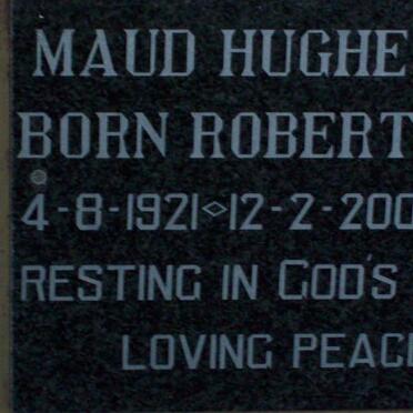 HUGHES Maud nee ROBERTS  -1921-2002