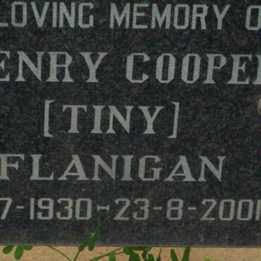 FLANIGAN Henry Cooper  1930-2001