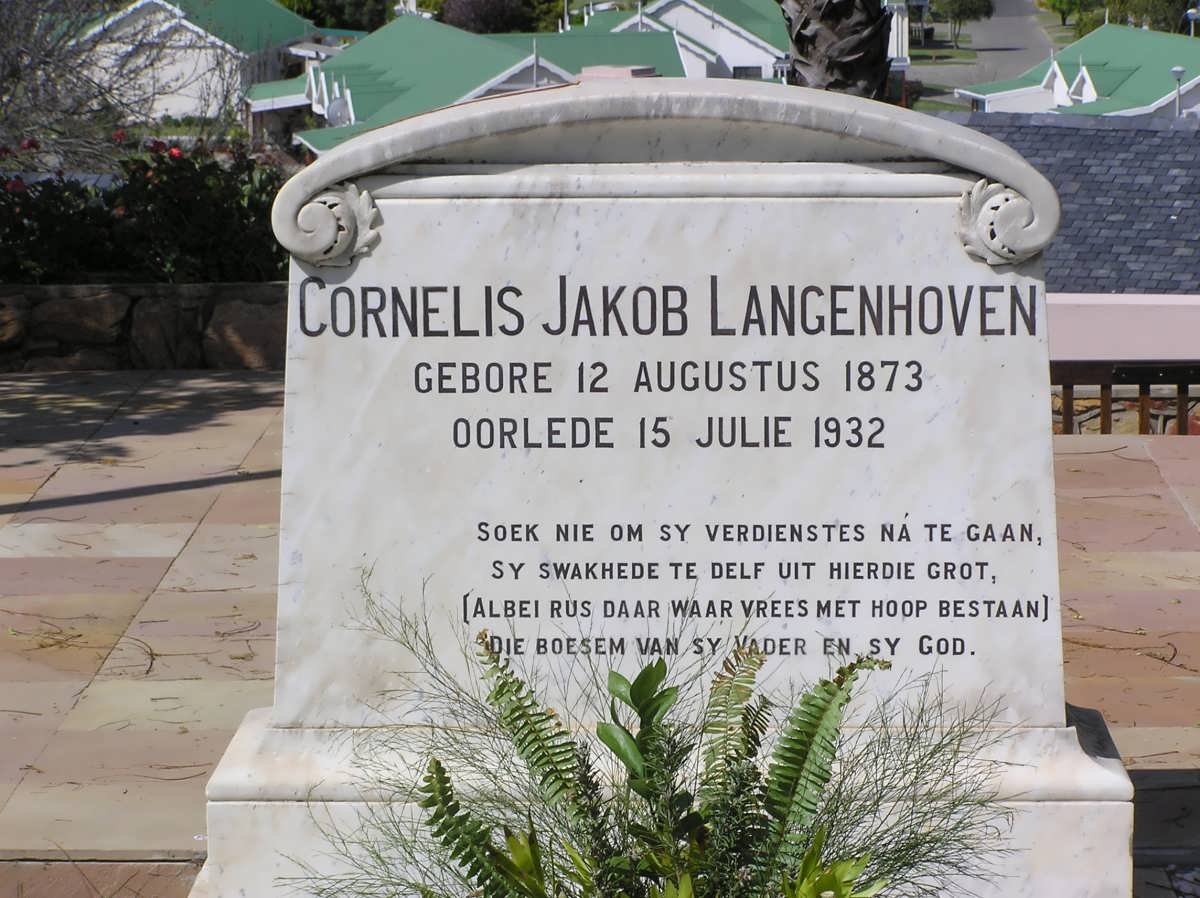 LANGENHOVEN Cornelis Jakob 1873-1932