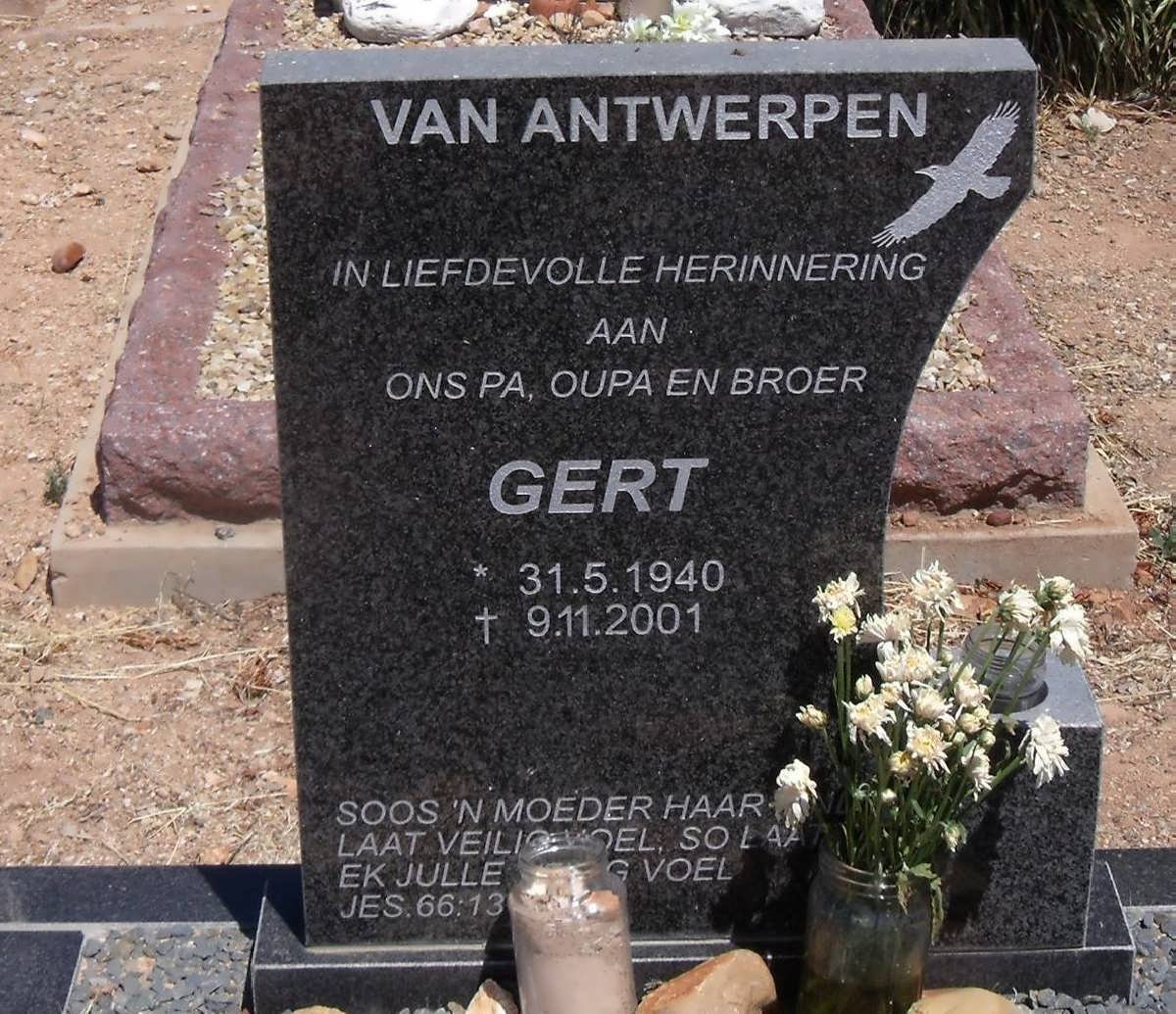 ANTWERPEN Gert, van 1940-2001