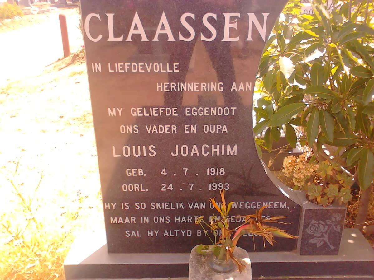 CLAASSEN Louis Joachim 1918-1993