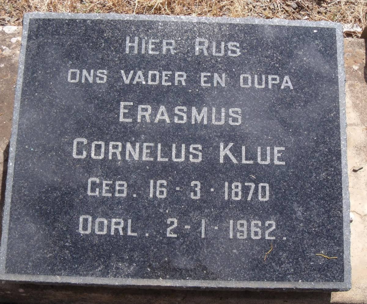 KLUE Erasmus Cornelus 1870-1962