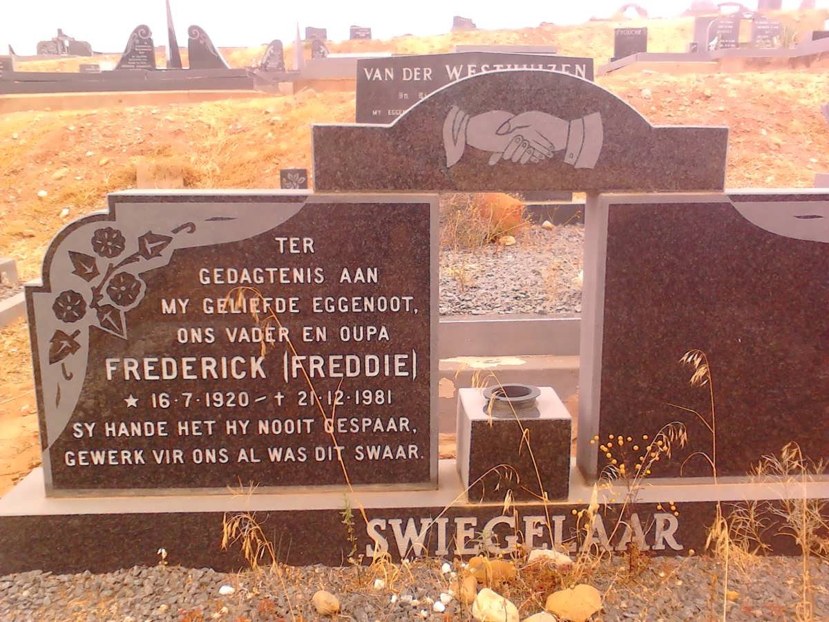 SWIEGELAAR Frederick 1920-1981