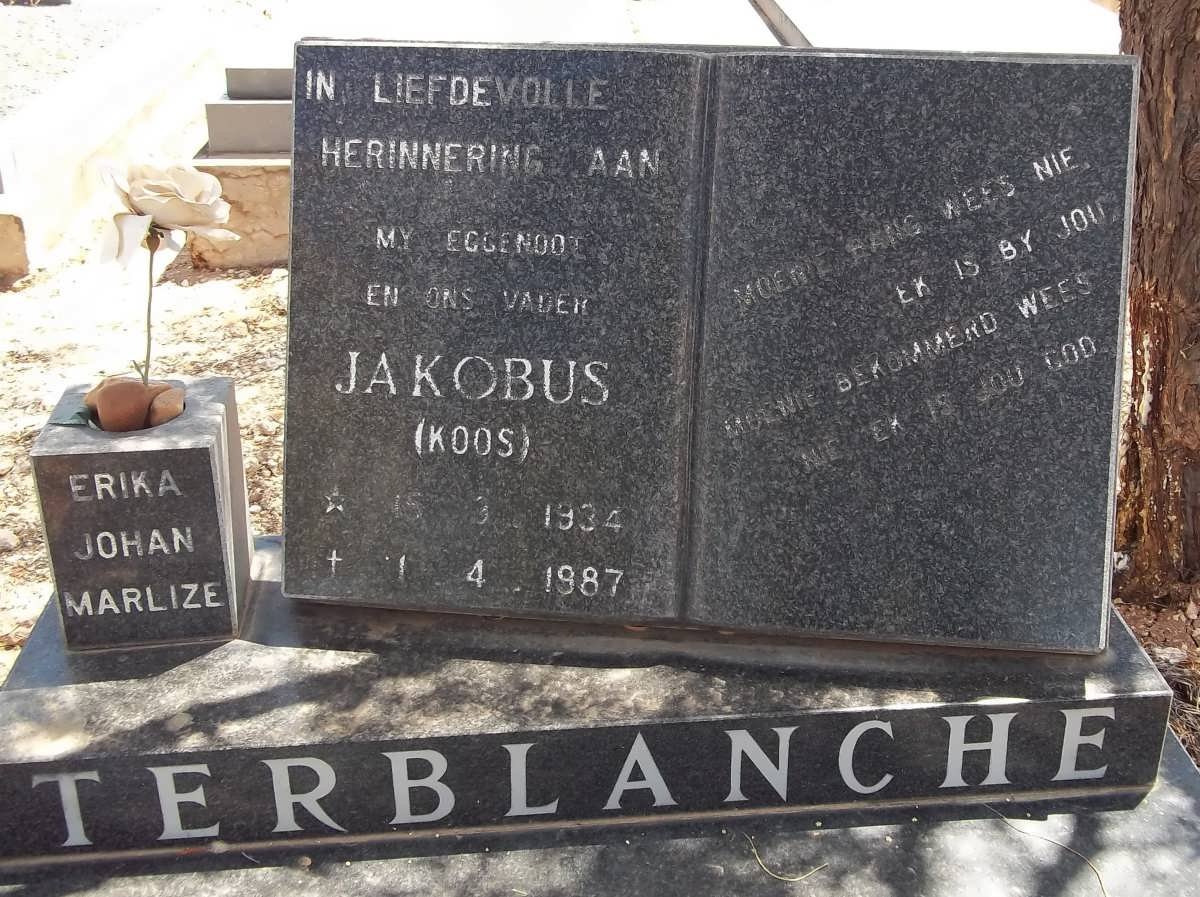 TERBLANCHE Jakobus 1934-1987