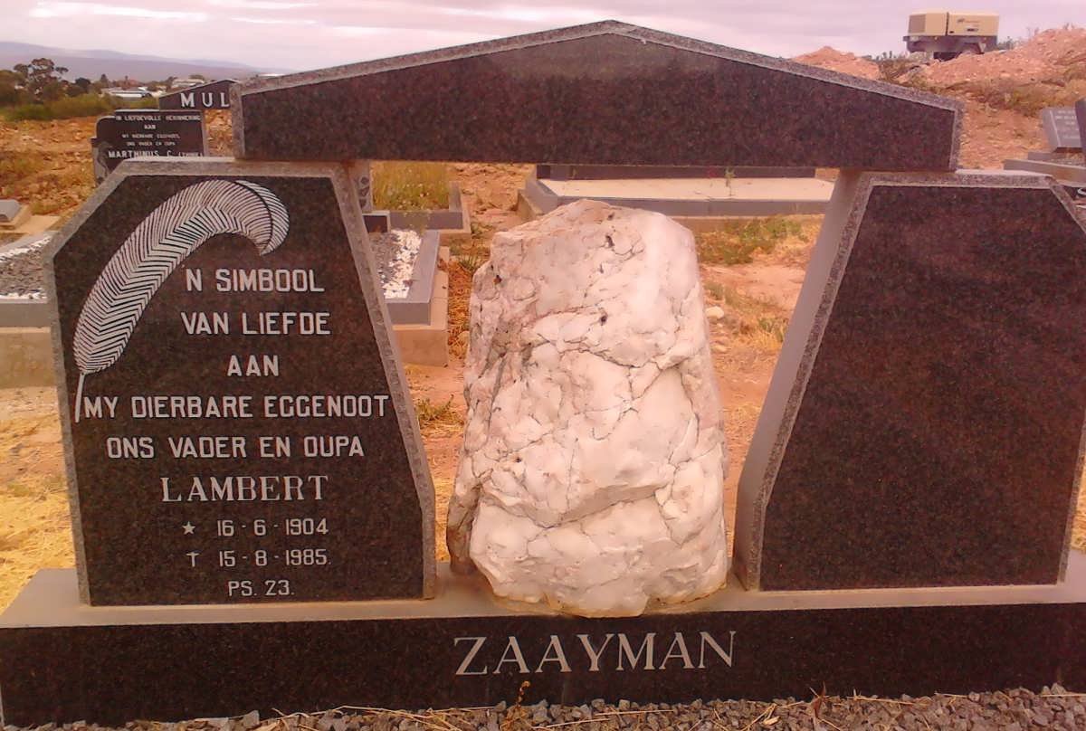 ZAAYMAN Lambert 1904-185