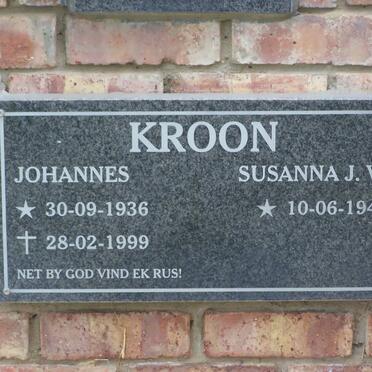 KROON Johannes 1936-1999 &amp; Susanna J.W. 1943-