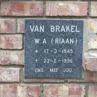 BRAKEL W.A., van 1945-1996