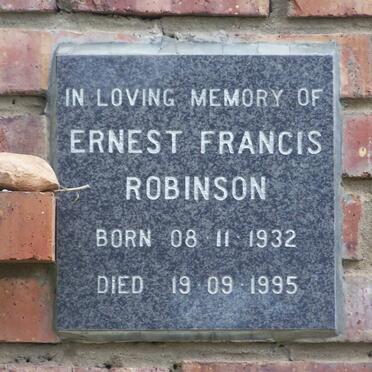 ROBINSON Ernest Francis 1923-1995