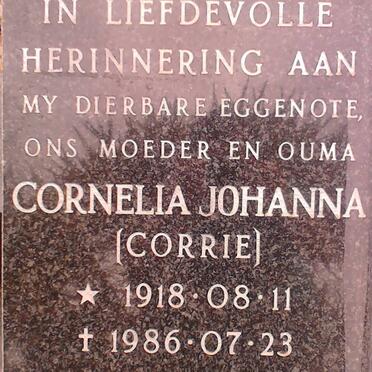 ? Cornelia Johanna 1918-1986