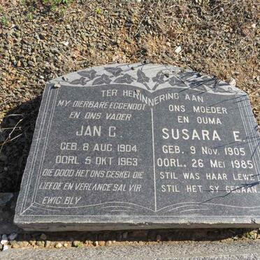 ? Jan C. 1904-1963 & Susara E. 1905-1985