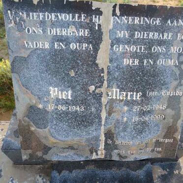 ? Piet 1943- & Marie CUPIDO 1948-1999