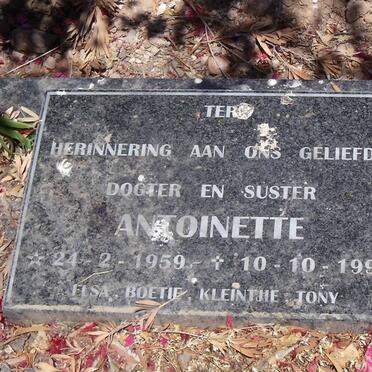 ? Antoinette 1959-1998