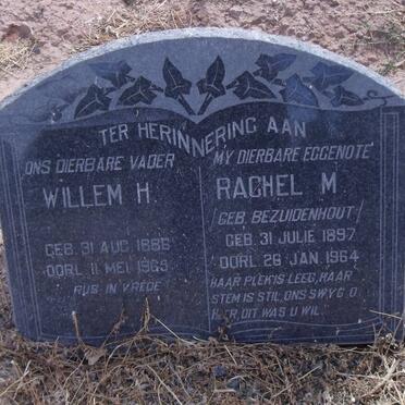 ? Willem H. 1886-1969 &amp; Rachel M. BEZUIDENHOUT 1897-1964