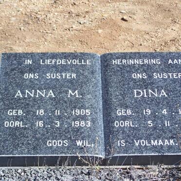 ? Anna M. 1905-1983 :: ? Dina J. 1908-1992