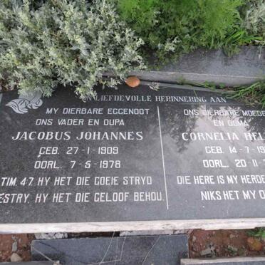 ? Jacobus Johannes 1909-1978 & Cornelia Helena 1913-2002