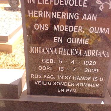 ?? Johanna Helena Adriana 1920-2009
