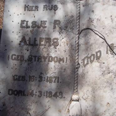 ALLERS Elsje P. nee STRYDOM 1871-1948