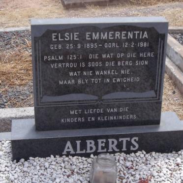 ALBERTS Elsie Emmerentia 1895-1981