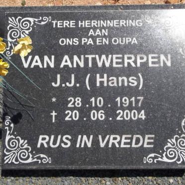 ANTWERPEN J.J., van 1917-2004