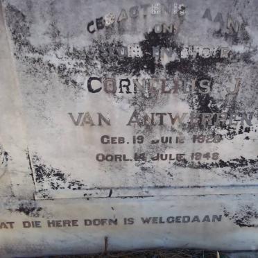 ANTWERPEN Cornelius J., van 1928-1948
