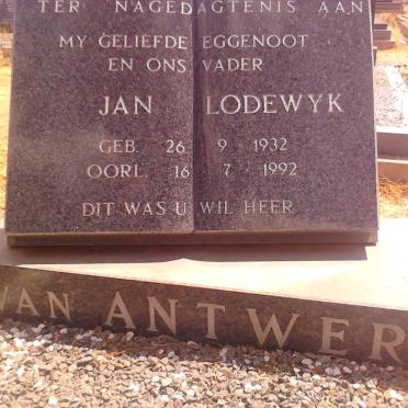 ANTWERP Jan Lodewyk, van 1932-1992