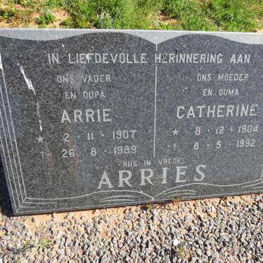 ARRIES Arrie 1907-1989 & Catherine 1904-1992