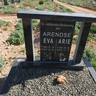ARENDSE Arie 1945-2015 & Eva 1946-2018