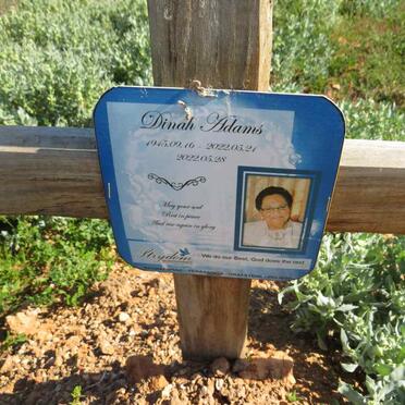 ADAMS Dinah 1945-2022