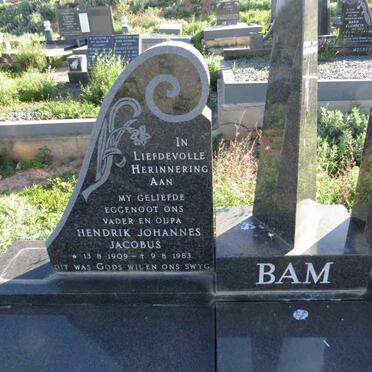 BAM Hendrik Johannes Jacobus 1909-1983