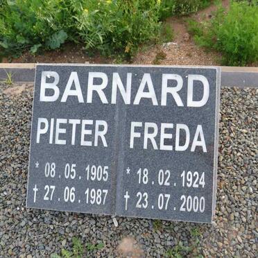 BARNARD Pieter 1905-1987 & Freda 1924-2000