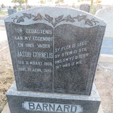 BARNARD Jacob Cornelis 1908-1959