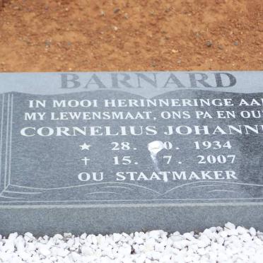 BARNARD Cornelius Johannes 1934-2007