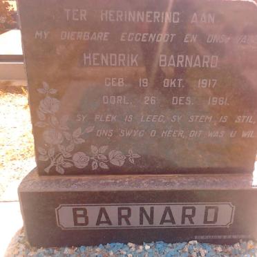 BARNARD Hendrik 1917-1961
