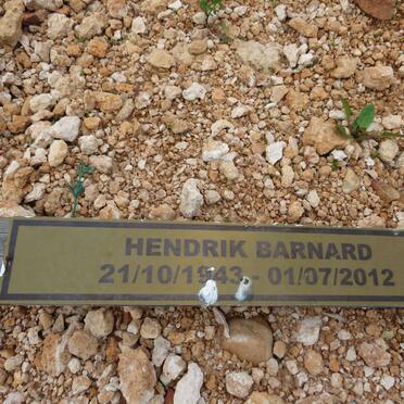 BARNARD Hendrik 1943-2012