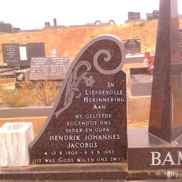 BAM Hendrik Johannes Jacobus 1909-1983