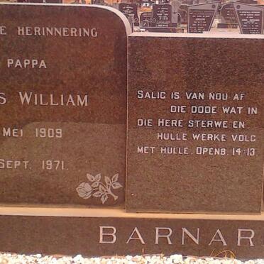 BARNARD Charles William 1909-1971 &amp; Gerdia Jacoba CLAASSEN 1909-1971