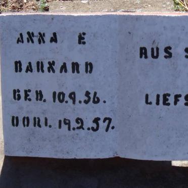 BARNARD Anna E. 1956-1957