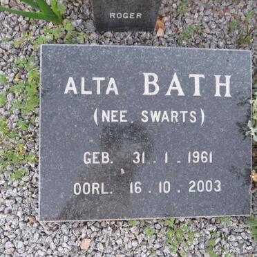 BATH Alta nee SWARTS 1961-2003