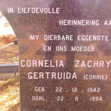 BARKHUIZEN Cornelia Zachryna Gertruida 1942-1994