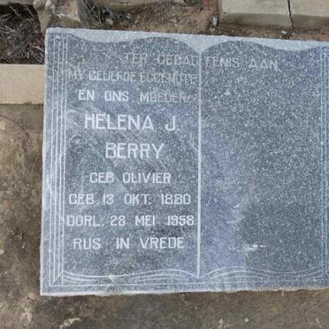 BERRY Helena J. nee OLIVIER 1880-1958