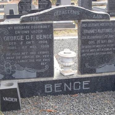 BENCE George C.F. 1904-1958 &amp; Johannes Marthinus BEZUIDENHOUT 1899-1967