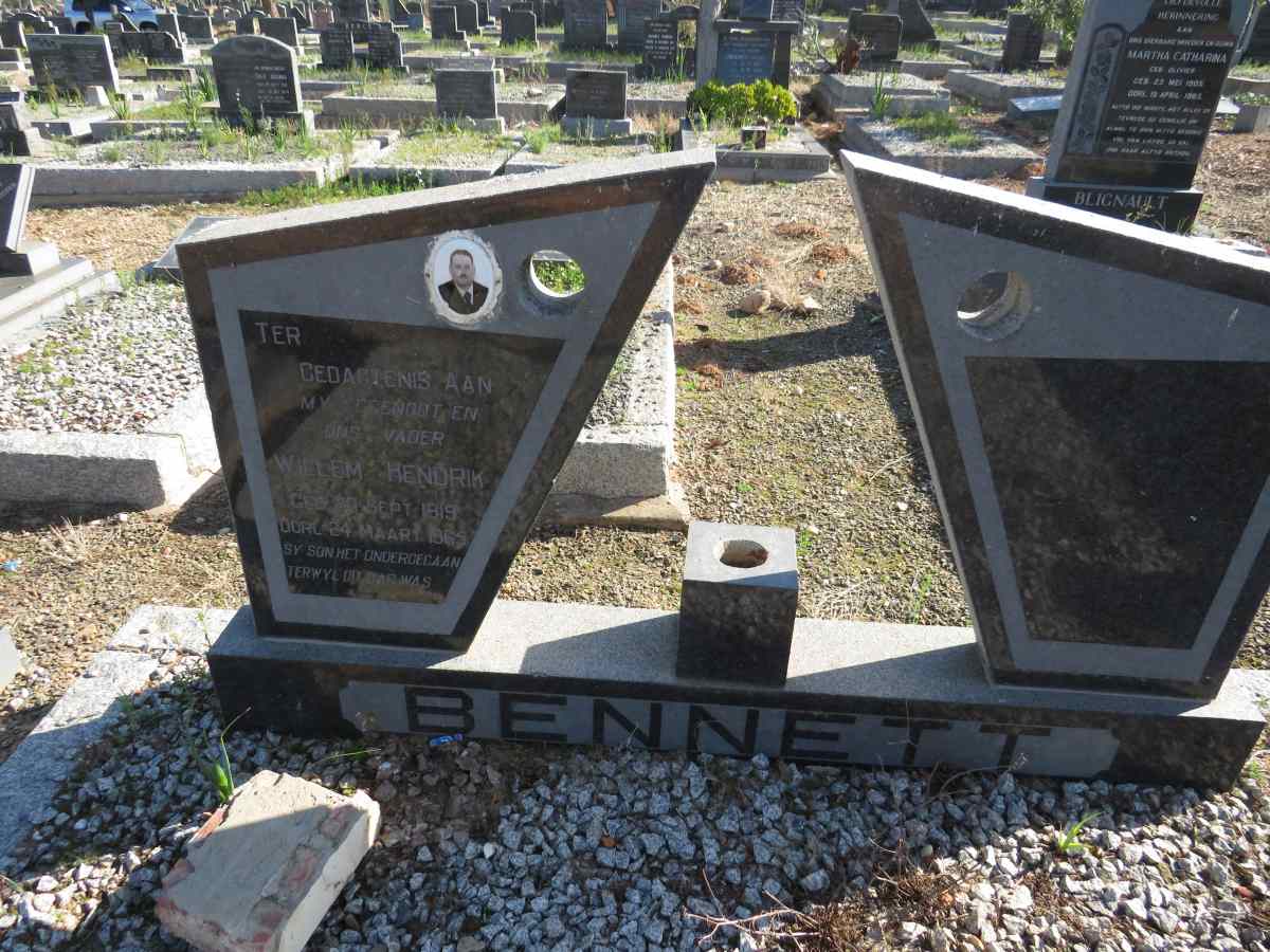 BENNETT Willem Hendrik 1919-1965 