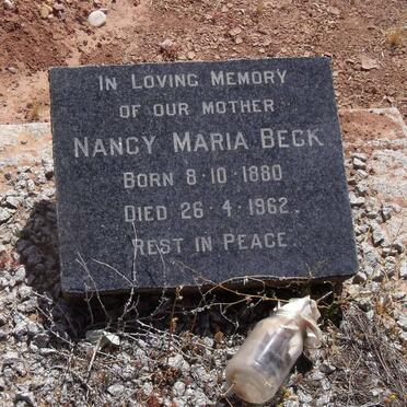 BECK Nancy Maria 1880-1962