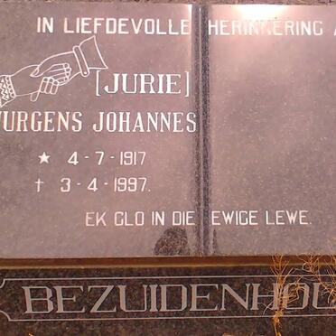 BEZUIDENHOUT Jurgens Johannes 1917-1997