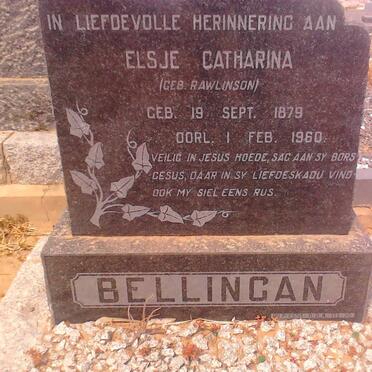 BELLINGAN Elsje Catharina nee RAWLINSON 1879-1960