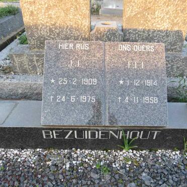 BEZUIDENHOUT J.J. 1909-1975 & F.E.L. 1914-1958 