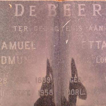 BEER Samuel Edmund, de 1899-1958 &amp; Aletta LOMBARD 1904-1995