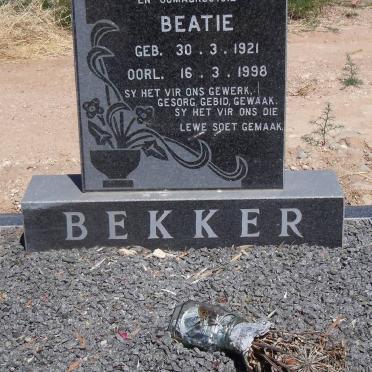 BEKKER Beatie 1921-1998